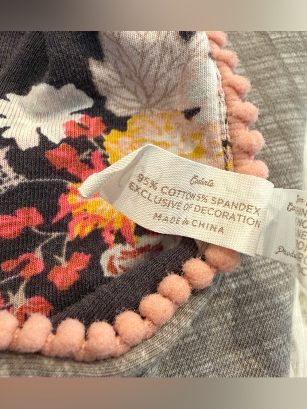 Matilda Jane Baby Blanket Joanna Gaines Floral Pom Pom Cotton - Picture 4 of 5